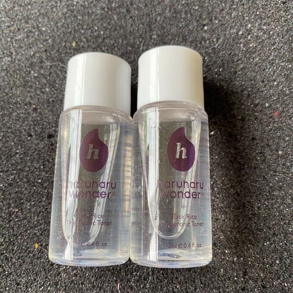 HaruHaru Wonder Black Rice Hyaluronic Toner 13ml Mini  LOT OF 2  NEW - Picture 2 of 6